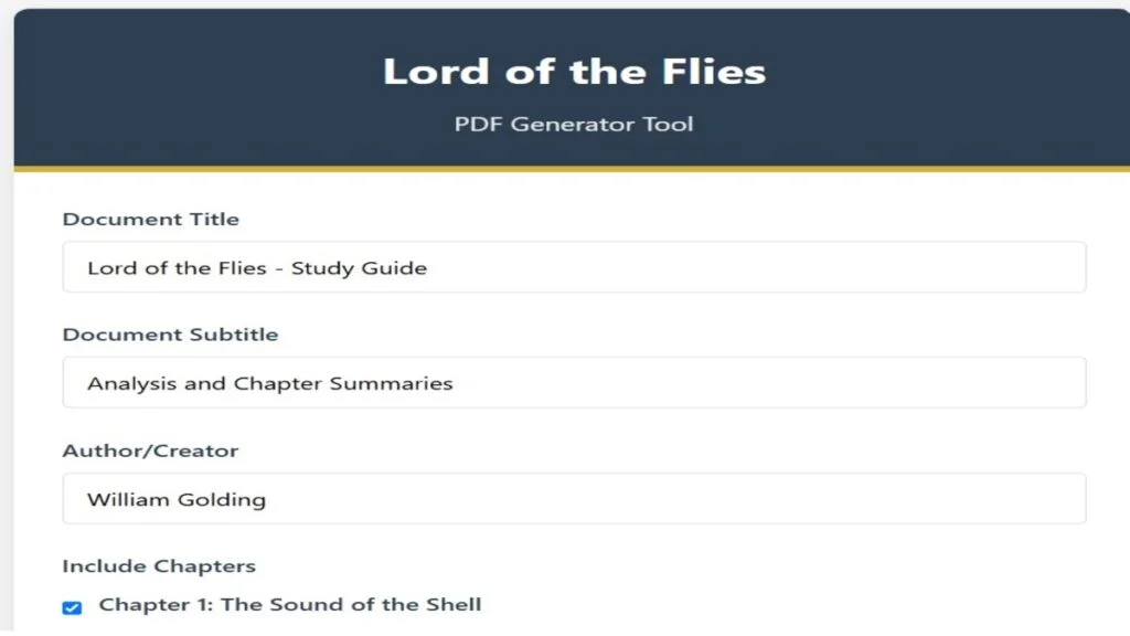 Lord of the flies Pdf,free online Lord of the flies Pdf