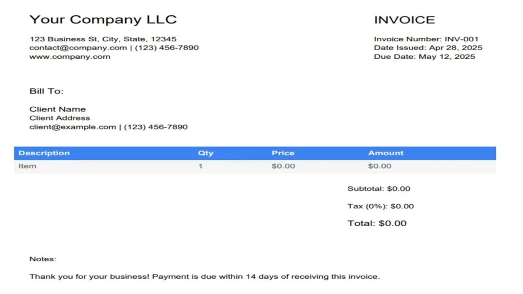 invoice - e invoice