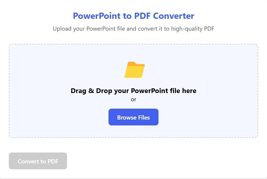 PowerPoint to PDF online for free
